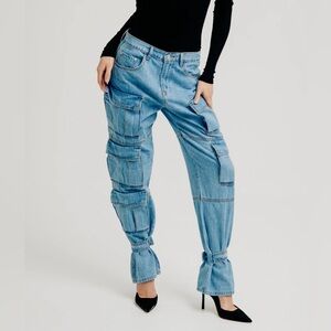 TORN BY RONNY KOBO Zayla cargo jeans 25